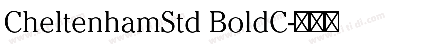CheltenhamStd BoldC字体转换
